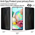 Miniatyrbillede 2 af 5: Privatlivs Skærmbeskytter Til Xiaomi Redmi 9 Anti Spy Hærdet Glas