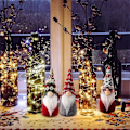 Miniatyrbillede 5 af 5: 3 Pakker Julepynt - Håndlavede Jule-Strikkede Nisse Plysdukker til Jul Thanksgiving Vinterferie