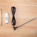 Miniatyrbilde 1 av 5: RTL-SDR R820T2 V3 RTL2832U Tuner + Teleskopisk Antenne Tuner + Antennebase