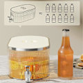 Miniatyrbilde 4 av 5: Plast Juice Dispenser, Drikkedispensere, Kjøleskap Drikkedispenser med Kran, Kald Kjele med Kran 5.3L, C