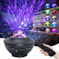 Miniatyrbillede 1 af 4: Stjernelys Galaxy Projektor, LED Ocean Wave Nebula Projektor med Fjernbetjening/Bluetooth Højttaler/Timer/Stemmestyring, Natlys Projektor til