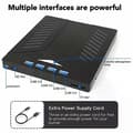 Miniatyrbild 3 av 5: 7-i-1 Multifunktionell Extern CD DVD-enhet, USB 3.0 Type-C CD DVD +/-RW-enhet