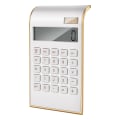 Miniatyrbilde 1 av 5: Kalkulator, Slank Elegant Design, Kontor/hjem Elektronikk, Dobbel Strømdrevet Skrivebordskalkulator, Solenergi