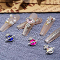 Miniatyrbillede 3 af 5: 20 stk. 3D Negle Rhinestones, Planet Negle Charms Skinnende Saturn Form Neglekunst Neglepynt - Style2