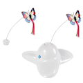 Miniatyrbilde 1 av 5: B Roterende Bevegelsesaktivert Sommerfugl Morsomme Leker Smart Interaktiv Flutter Bug Automatisk Puslespill Leke Kattleke