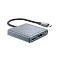 Pikkukuva 1 / 5: 3-in-1 USB Type-C -telakointiasema, Type-C - DisplayPort - USB 3.0 -liitäntä, PD 100W, 8K@60Hz, 4K@144Hz, muuntaja MacBookille