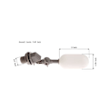 Miniatyrbillede 3 af 5: 4 PAK 3/4 tommer Vand Flydeventil med Justerbar Arm Plast Vandfilter Flydeboldventil til Vand