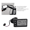 Miniatyrbillede 3 af 5: Elektrisk Cykel LCD Display, S866 LCD Display Sm Stik Elektrisk Cykel LCD Display Panel IP65 Vandtæt LCD Display Meter