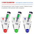 Miniatyrbillede 2 af 5: 5 i 1 Professionel Multi-parameter Combo Testmåler Ph/ec/tds/salinitet/termometer Digital Multifunktionstester Vandkvalitetstester
