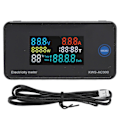 Miniatyrbilde 1 av 5: Digitalt Voltmeter Amperemeter Fargerik LCD-skjerm AC Strømspenning AC50?300V Ampere Meter for Husholdningsapparater YEMMA
