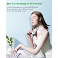 Miniatyrbilde 2 av 5: Nakkefifte, 3 Hastigheter Stille Bladløs Bærbar Nakkefifte, Mini USB Oppladbar, Egnet for Kontor, Familiereise, Utendørssport - Hvit