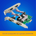 Miniatyrbilde 5 av 5: Ekspansjonskort St318 Pcie X1 Ax99100 4s Db-9 Pin Rs232 Com1 Port Multifunksjonelt Praktisk Ekspansjonskort
