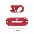 Miniatyrbilde 4 av 5: Rc 1/10 1/8 Klatrebil Vinsj Metall Wire Guide Vinsj Rekkverk For Trx4 Km4 Scx10, grå