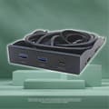 Miniatyrbillede 5 af 5: 3,5 tommer Desktop Floppy Bay Frontpanel med 2 X USB 3.0 Type-A