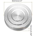Miniatyrbillede 2 af 5: 2,4 tommer roterende drejestativ med stålkuglelejer, ringformet Lazy Susan-base