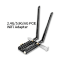 Miniatyrbillede 4 af 5: Wifi6e 3000mbps 2.4g 5g 6ghz Bluetooth 5.2 Usb3.0 -bånds Trådløs Lan Adapter Wifi Modtager Til Stationær Computer Laptop