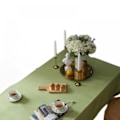 Miniatyrbilde 1 av 4: Duk Rektangulær Premium Fløyel Vaskbar Polyester Rynkebestandig Duk For Bryllup, Julebord, Bankett Og Arrangementer (53 tommer)