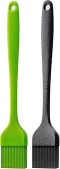 Silikonpensel för bakning, matlagning, grillning, olja, smör, sås, 2-pack