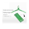 Miniatyrbillede 5 af 5: 2 stk. Aluminiumslegering Foldbare Tøjstativer Udendørs Camping Frakke Tørrestativ Metal Hængere Til Rejse