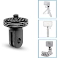 Miniatyrbilde 3 av 5: Stativadapter Kameramonteringstilbehør Aluminiumsadapter Montering av kameraer til for Gopro-feste og andre actionkameraer (2 stykker, svart)