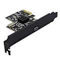 Miniatyrbild 2 av 4: Tilläggskort PCI Express X2 till Typ-E + Typ-C Expansionskort USB3.2 GEN2 10Gbps ASM3142 Chip PCI-E