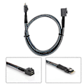 Miniatyrbilde 3 av 5: Koblingskabel Slim SAS MINI SAS38P til MINI SAS HD SFF?8643 Server Datamaskin Overføringslinje YEMMA
