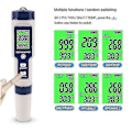 Miniatyrbild 5 av 5: Pool Salt Tester, Digital Salinitetsmätare, Hög Noggrannhet 5 I 1 Salinitetstestare För Saltvatten, ip67 - jjS