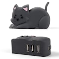 Pikkukuva 2 / 5: USB-läppäri telakointiasema Musta Kissa Muoto 3 in 1 Moniportti USB 2.0 Nopea USB Type-C Hub Adapteri PC-tarvikkeet