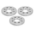 Pikkukuva 1 / 5: 3 kpl hammaspyöriä, 8 reikää, alumiini, 4 mm paksuus, 14 mm keskiöaukko, 0,8 moduuli, sarja Kit4312-0414-0048