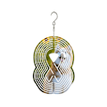 Miniatyrbillede 4 af 5: 6 stk. Sublimering Vind Spinner Blanks 3d Vind Spinners Hængende Vind Spinners Til Udendørs Have Deko