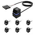 Miniatyrbillede 1 af 4: Bærbar tænd/sluk pc-strømknap-switch-kabel til stationære computere, forlængerledning 400 cm, multifarvet