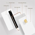 Miniatyrbild 3 av 5: J3R150 Chip Java JCOP-kort - OSAMMANTLADE Dual Interface Chip Java JCOP4-kort, med EMV-funktion, 1-pack