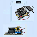 Miniatyrbilde 1 av 5: DC-ATX 160W Direkte Plugg Strømmodul Konverteringskort 12V 160W Høy Effekt PSU 24Pin MINI ITX DC til ATX PC Strømforsyning