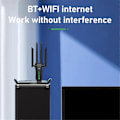 Miniatyrbilde 5 av 5: Nytt USB Nettverkskort 1300M Bluetooth 5.0 2-i-1 Datamaskin 2.4G 5GHZ Trådløs WiFi Mottaker 2.4G Dobbel