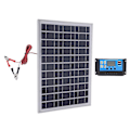Miniatyrbilde 4 av 5: 30W 12V Solcellepanel Batterilader + 40A Kontroller for Bobil, Bil, Båt, Hjem, Camping