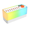 Miniatyrbillede 1 af 5: White Noise Sleep Sound Machine med 8 Naturlyde, Bærbar Bluetooth Højttaler, 12 Farver Natlampe