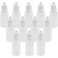 Miniatyrbilde 1 av 5: 12 stk. 15 ml/0,5 oz Plast Dråpeflasker, Tom Klembar Øyedråpeflaske