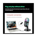 Miniatyrbillede 3 af 5: USB Kondensatormikrofon med støjreduktion USB Gaming Mikrofon til PC Computer Laptop Video
