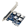 Miniatyrbild 1 av 5: PCI-Express 16x Slots Riser Card PCI-e 1x Till Extern 16x PCI-e USB 3.0 Adapter