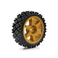 Miniatyrbild 2 av 5: 4 st 70mm Gummibildäck för Xv01 Xv02 Ta06 Tt01 Tt02 Ptg-2 1/10 RC Racing Bil Uppgradering Del