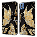 Miniatyrbillede 1 af 5: For Motorola Moto G24 Power Etui Pung Stand Telefon Læder Cover 3D Mønster Printingen Sommerfugl