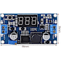 Miniatyrbild 3 av 5: DC-DC Boost Modul, Ström Step Up Converter Regulator Spänningsomvandlare Med Digital Voltmeter (1st, Blå) -Z