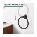 Miniatyrbilde 3 av 5: Håndkleholder for bad, håndklering i rustfritt stål 304, tung håndkleholder