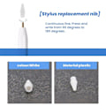 Miniatyrbild 5 av 5: 2 st styluspennspetsar för Apple Pencil 1:a och 2:a generationens iPad
