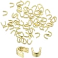 Miniatyrbild 1 av 5: 80 st Dragkedjestopp, 4,2 mm U-formade Toppstopp Stängda Dragkedjor