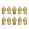 Miniatyrbillede 3 af 5: MK8 Dyse Sæt til 3D Printer - 20 stk. 1.75mm M6 Gevind Polerede Ekstruder Dyser med Opbevaringsboks (0.5mm)