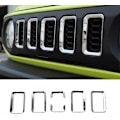 Miniatyrbillede 2 af 5: til Jimny Front Grill Indsats + Forlygte Dækbeklædning til 2019 2020 Sølv