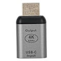 Pikkukuva 3 / 5: Alumiiniseoksesta valmistettu TypeC naaras HDMI uros -adapteriliitin Windows Android OS X:lle