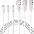 3-pack 2 m iPPPhonnne laddningskabel, USB till Lightning-kabel, iPhone-kabel kompatibel med iPhone vit