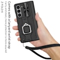 Miniatyrbillede 4 af 5: Passer til Samsung ZFold6 mobiltelefoncover med skubvindueslinsering Dark Night Green